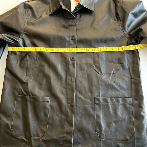 Cider Basic Jacket Women XL Black Rocker Classic Winter Fall New Gift Coat Biker - Picture 5 of 8